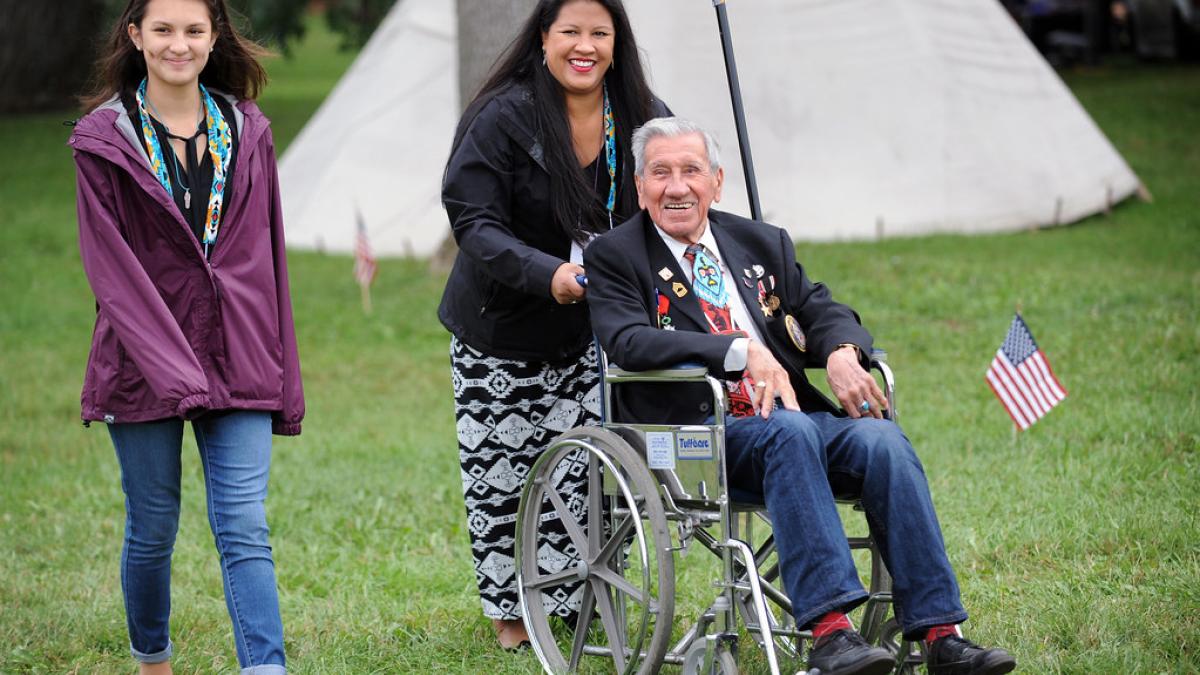 Veteran in wheelchair
