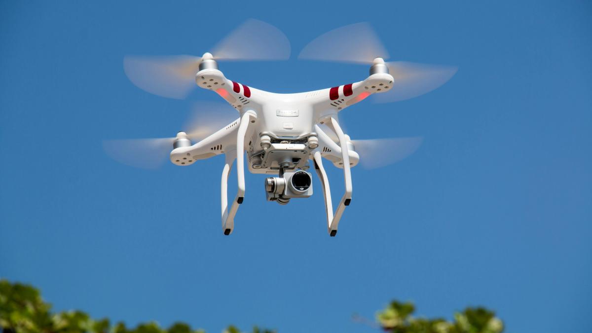 Drone in the sky